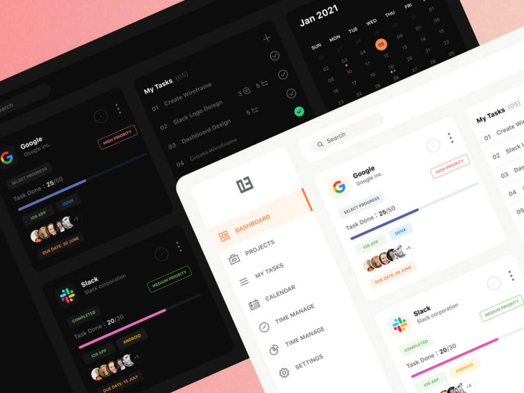 Task Management Dashboard Ui Kit