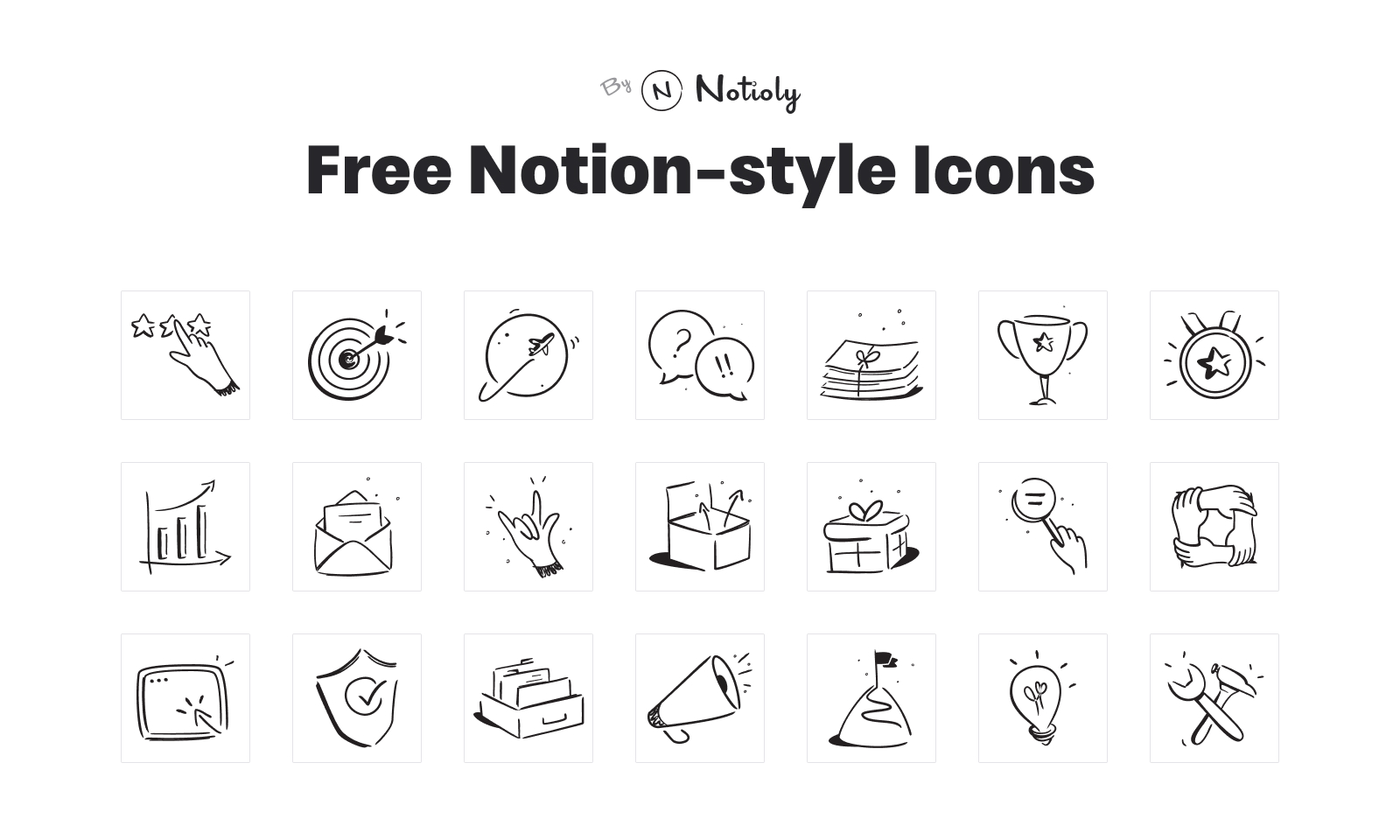 Free Notion style Icons Community Cover