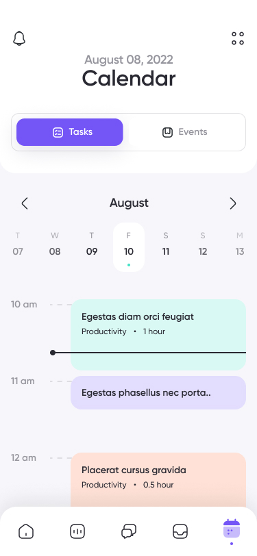 Calendar Tasks