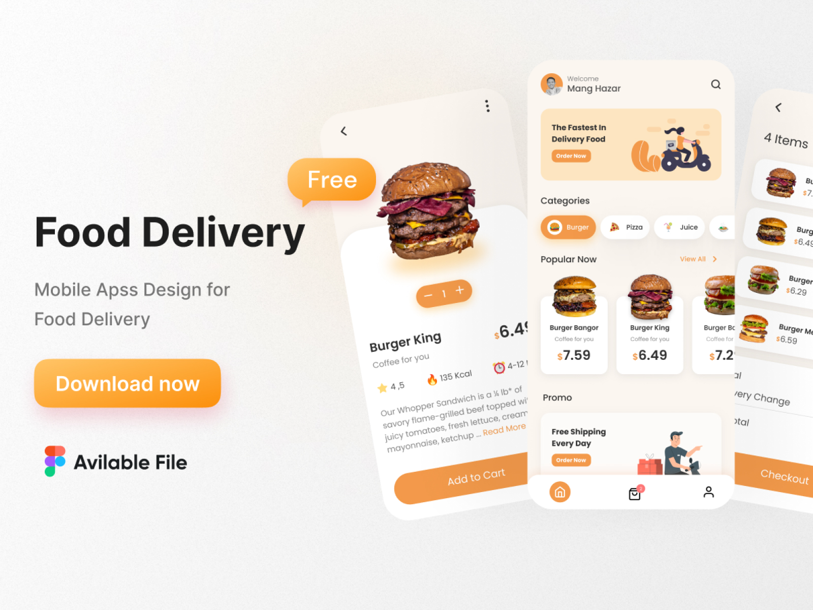 Food Delivery App UI Kit