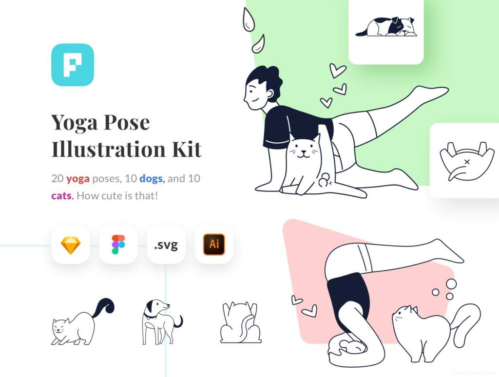 Yoga Illustration Kit cover