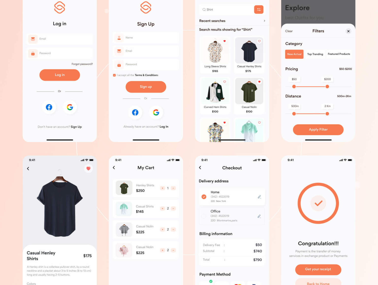 eCommerce App UI Kit