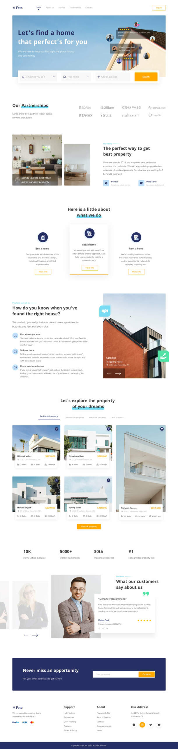 Real Estate - Free Landing Page