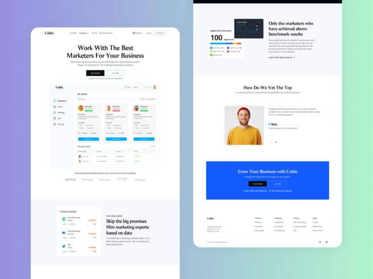 Free HR Landing Page Design Cover
