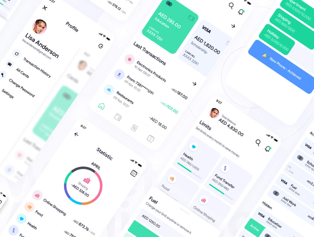 Grow Wallet money management app ui kit 2