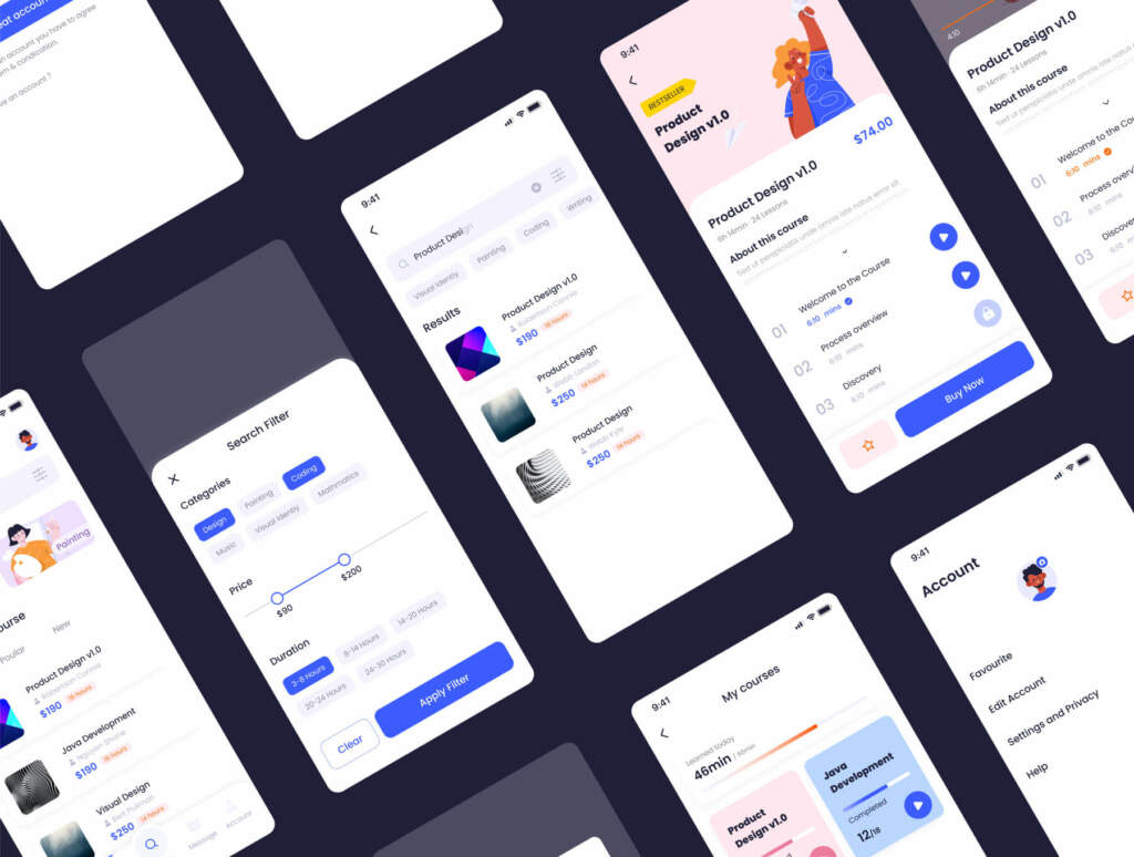 Online Learning UI Kit 1