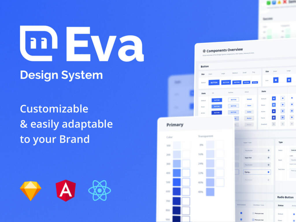 Eva Freebies Design System Light