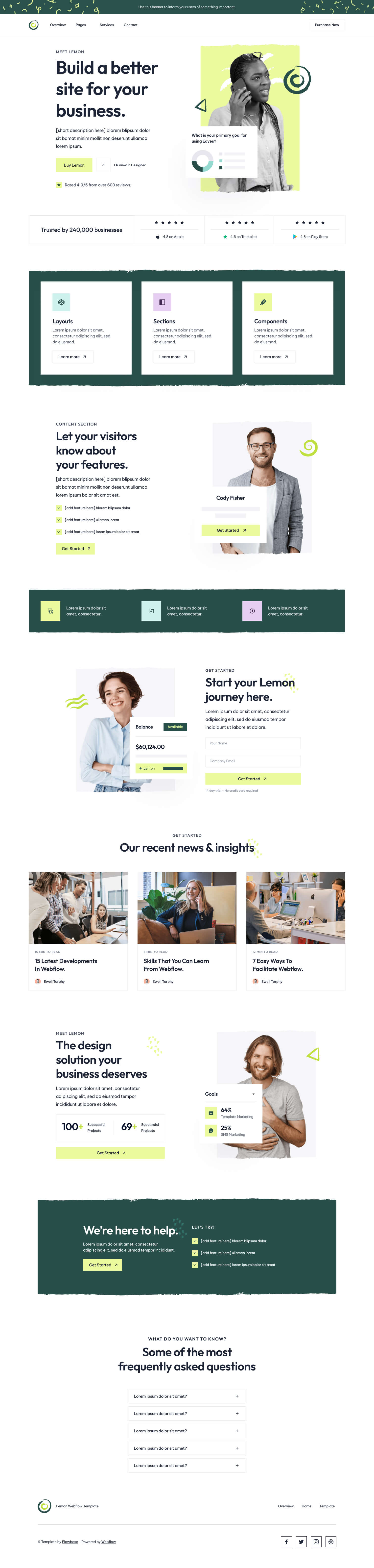 Freebies Landing Page Design Concept