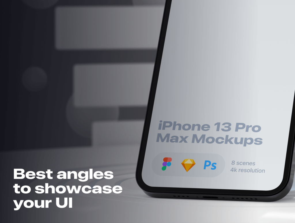 8 Custom iPhone 13 Pro Max Mockups 6