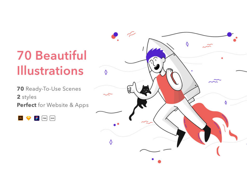 70 Beautiful Free Illustrations