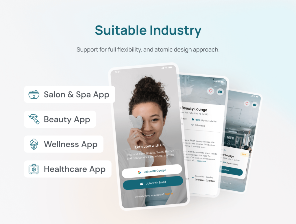 Beautilly App Salon Beauty UI Design Kit 5