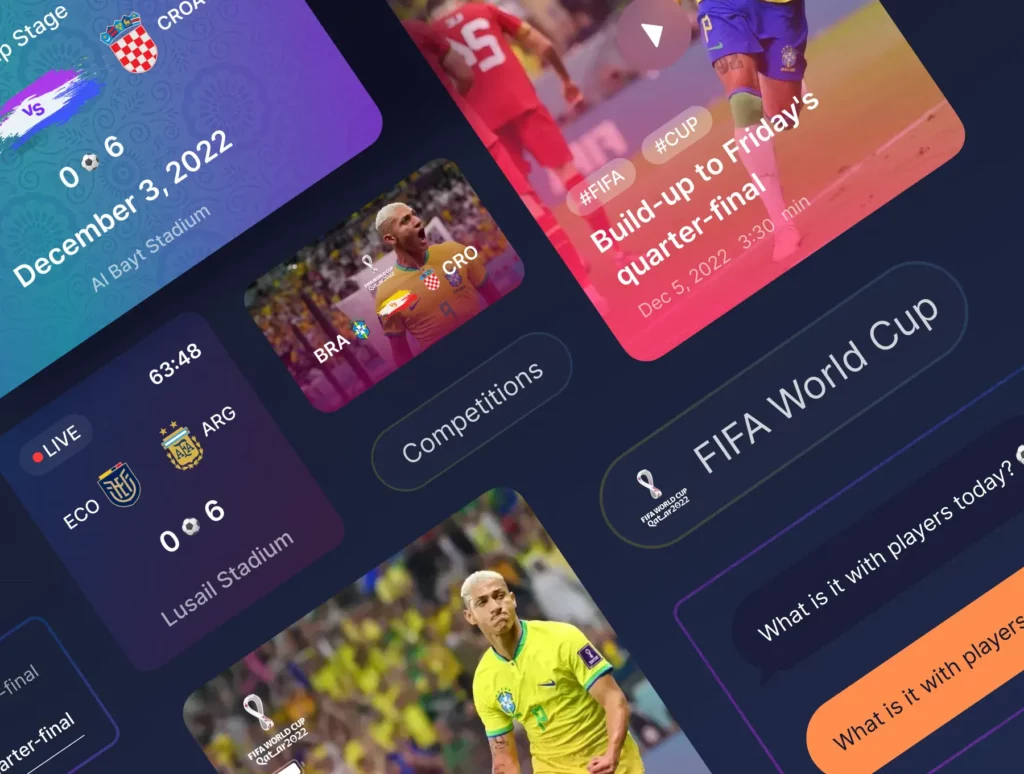 Filllo Live Score App UI Kit 5