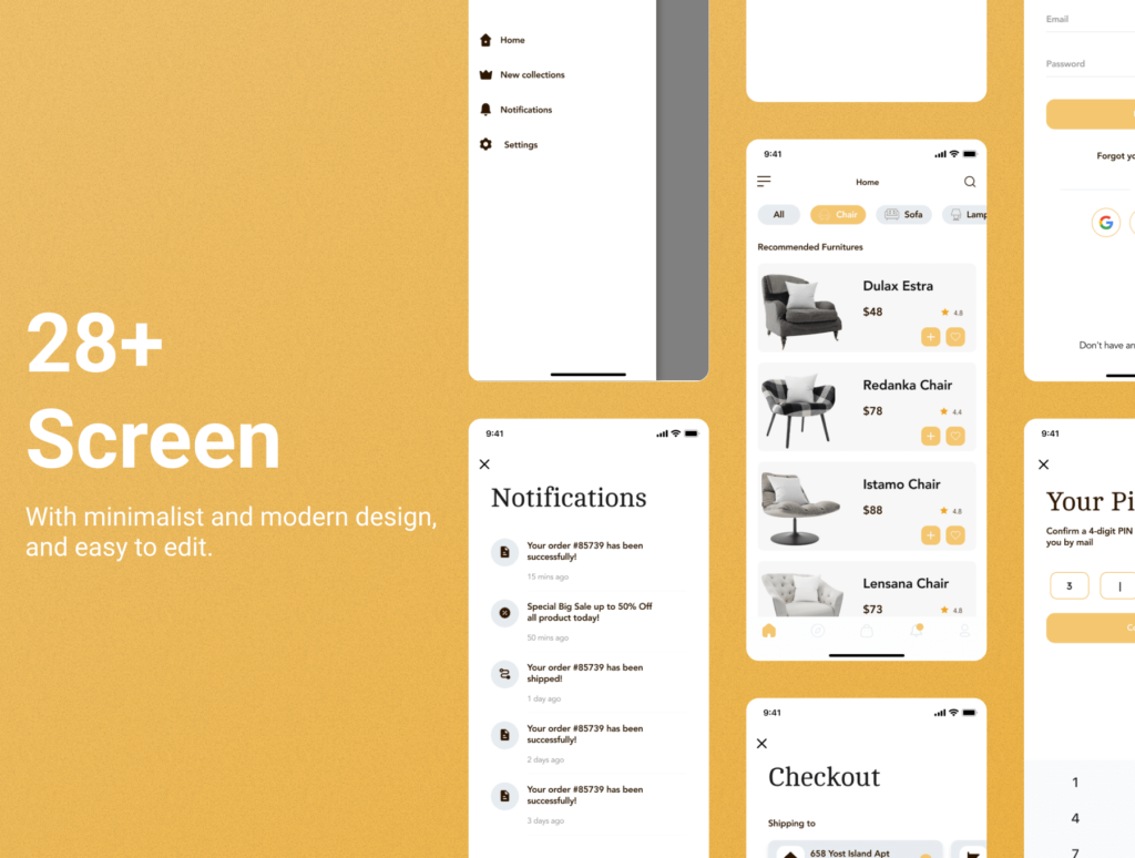 Furniture App UI Kit 2