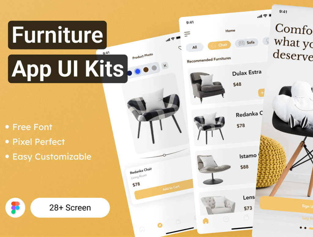 Furniture App UI Kit 3