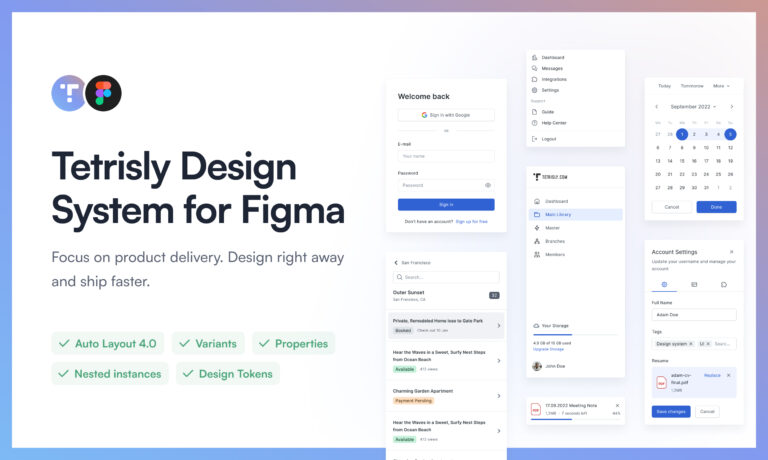 Tetrisly Create Faster with React and Figma Components