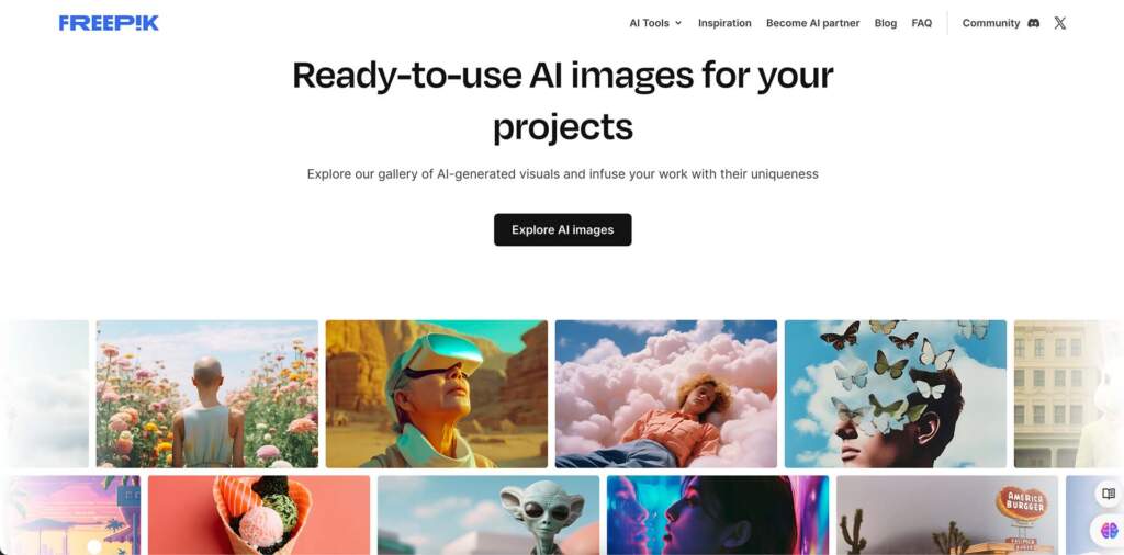 freepik AI image generation